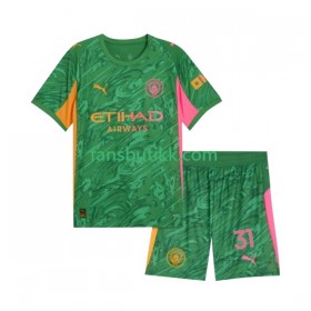 Fotballdrakt Manchester City EDERSON M. 31 Keeper Barn Hjemmetrøye 2025-2026 Kortermet